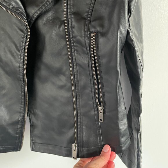 Faux Leather Moto Jacket - Picture 6 of 9